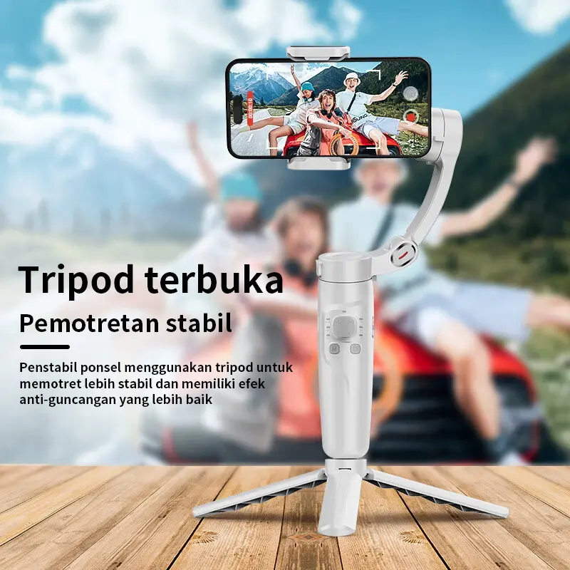 【COD】Jovitech New Gimbal Stabilizier GS08 Smart AI Pelacakan Wajah Cerdas Tripod Tongsis Selfie Stick Smartphone Face Tracking 6