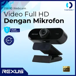 Rexus SW10 / SW-10 Webcam Full HD 1080p with Microphone USB Plug & Play Wide Angle