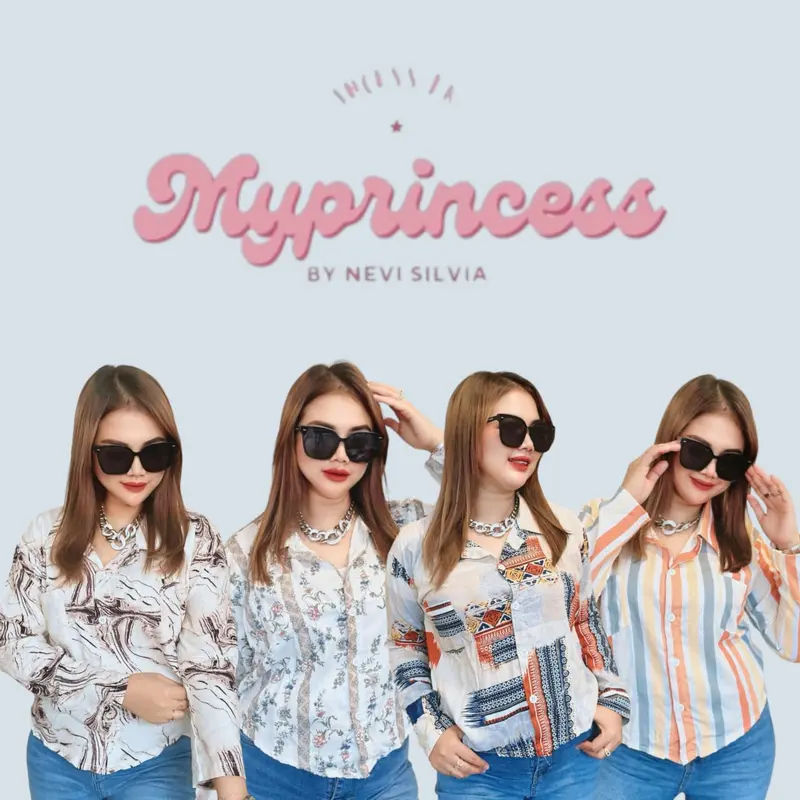 MYP AMOORA BASIC SHIRT| Kemeja Wanita Rayon Twill | Kameja Kerja Non Formal Casual 0