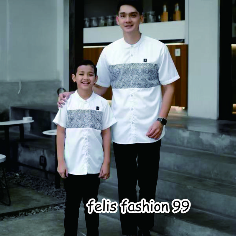 BAJU KOKO COUPLE AYAH DAN ANAK LAKI-LAKI KEMKO KOKO AYAH DAN ANAK FELIS FASHION 99 0