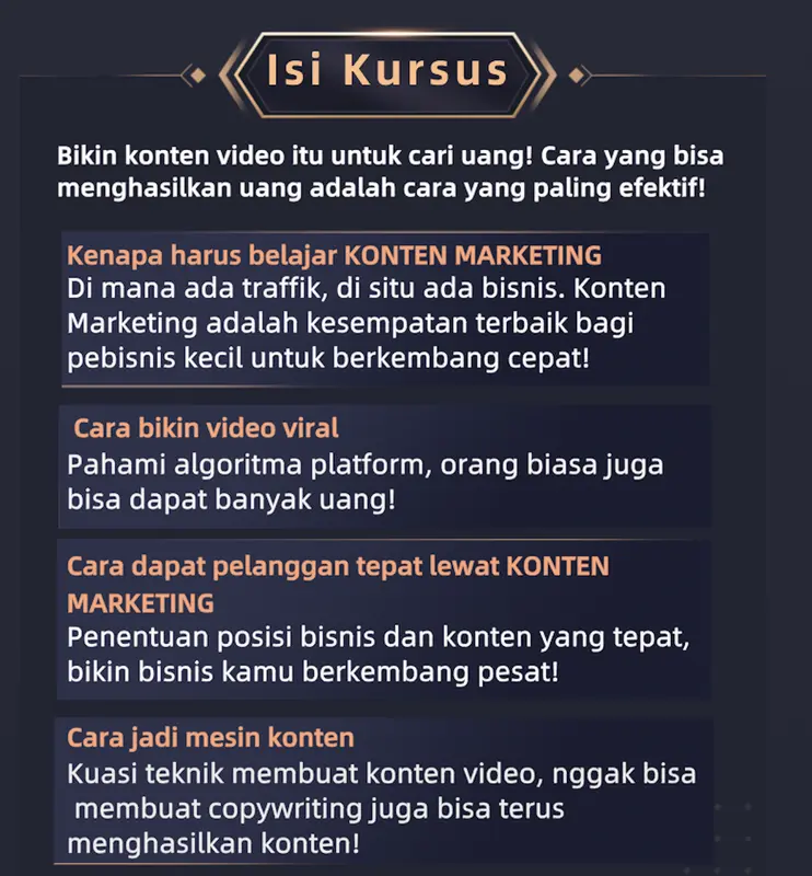 [buku + rekaman] Motodologi KONTEN MARKETING by Liam bantu bisnismu BOOM | tiktok strategi 5