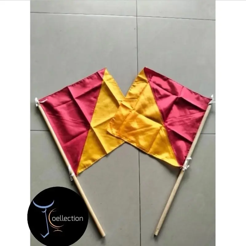 Bendera Semapor Pramuka Sepasang Bendera Semaphor dan Stik Semapor Pramuka