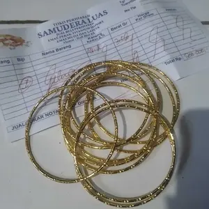 Promo Gelang Keroncong 10pcs Emas Muda Free Surat Dari toko Bracelets Wanita Dewasa