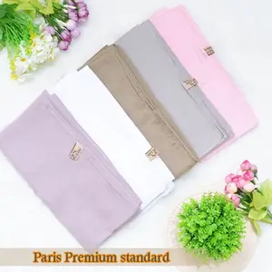 Jilbab segi empat polos / kerudung paris premium / hijab sekolah jahit tepi