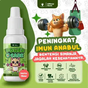 Clever Solutions - Power Care 15 ml Peningkat Imun Anabul Menaikkan Nafsu Makan Memperkuat Tulang & Gigi Bahan Alami
