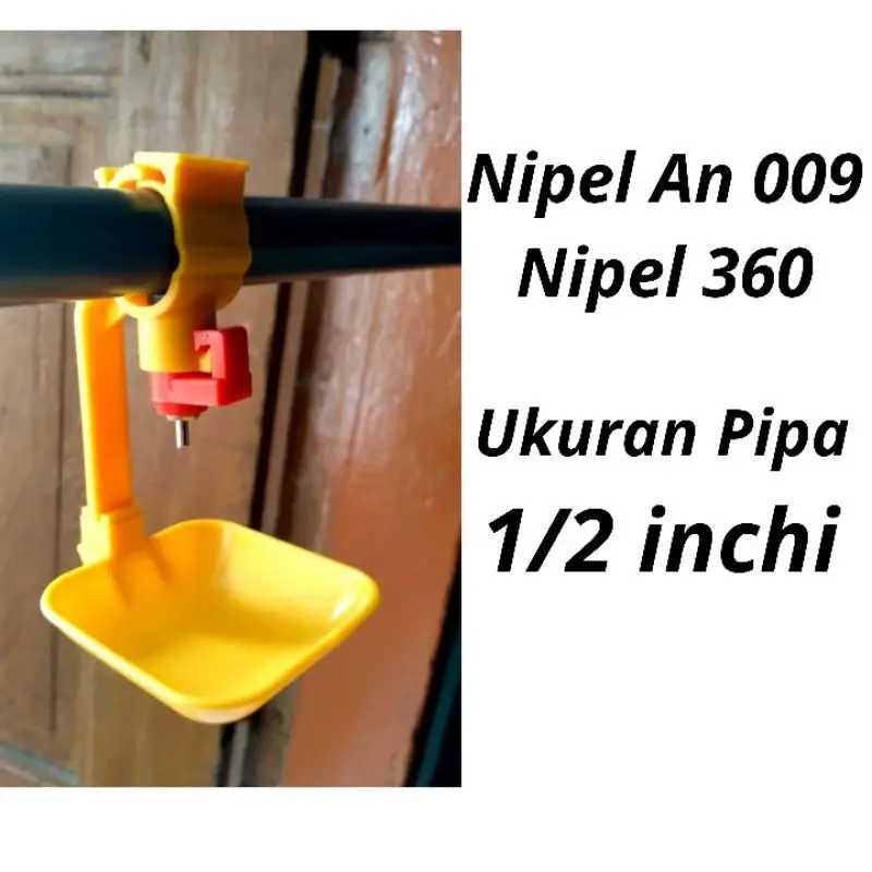 Nipel Puyuh 40 pcs Nipel Nepel Nipple Puyuh Petelur Nipel puyuh 360 Nepel an 009 Ukuran Pipa 1/2 inchi HARGA PER 40 PCS