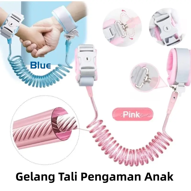 [COD] Kunci pengaman tali pengikat anak/gelang anti-berkeliaran anak/kunci kunci putar yang lebih tebal dan lebar