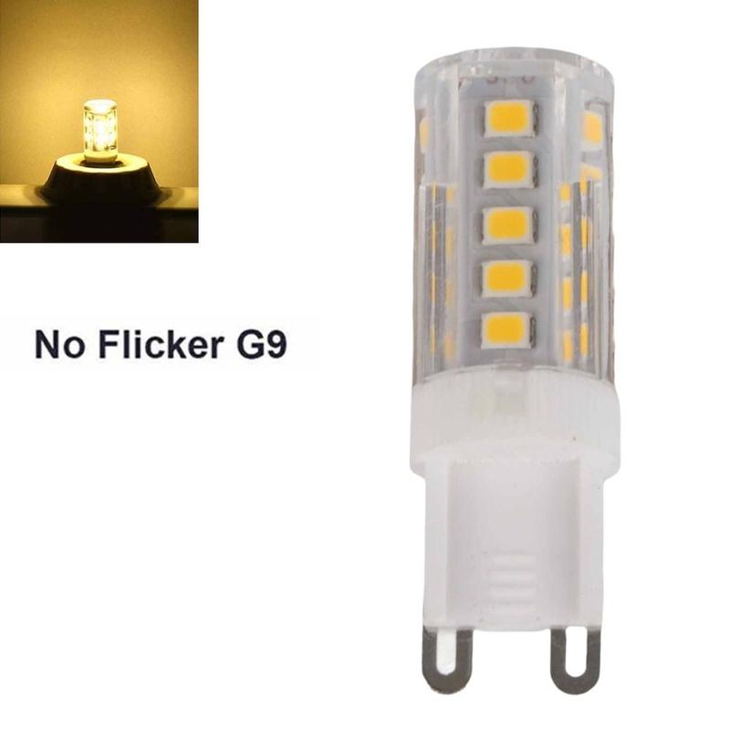 3 chiếc Mới Thân gốm Bóng đèn LED G9 Không nhấp nháy. Ánh sáng trắng ấm Bóng đèn hình bắp ngô 3W 420LM Bóng đèn LED hình bắp ngô Đèn chiếu sáng trong nhà.