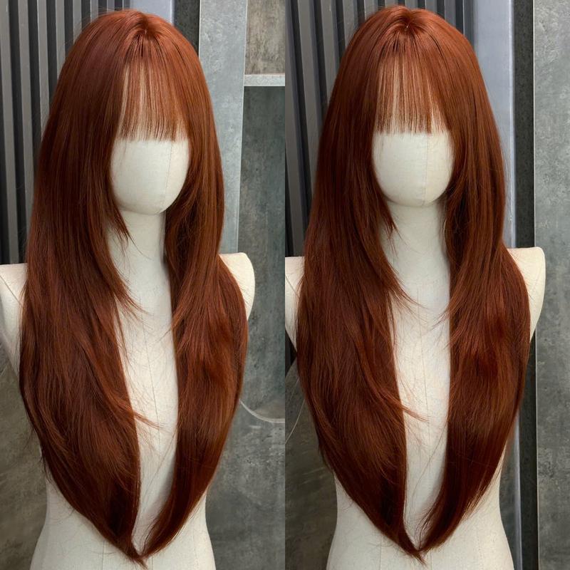 DJ-68 Tóc giả layer nhẹ dài (65cm ) Nữ Women Wig