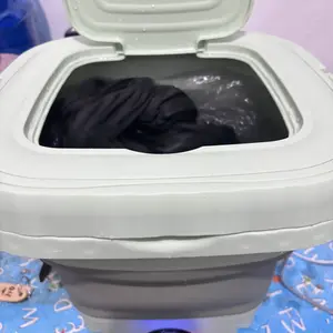 2026 Mesin Cuci Mini Portable 2 Tabung 8L Mesin Cuci Lipat Otomatis
