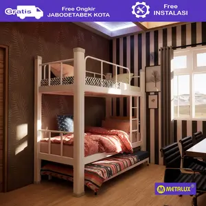 METALUX MISATO 90 SET - Ranjang Susun Besi Tingkat set  | Divan Susun Tingkat set