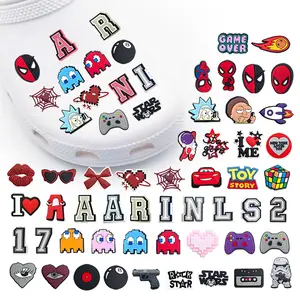 Serbaguna 1PCS PVC DIY Animasi kartun lucu Sandal pin Sepatu Tempelan Aksesoris Menghias