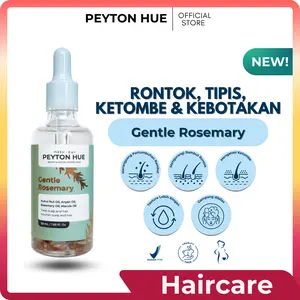 PEYTON HUE The Gentle Rosemary Oil 50 mL - Minyak Rambut untuk Mengurangi Rontok, Ketombe, Botak, dan Tipis - BPOM NA18251000786 - Rosemaru Oil, Kukui Nut Oil, Argan Oil.