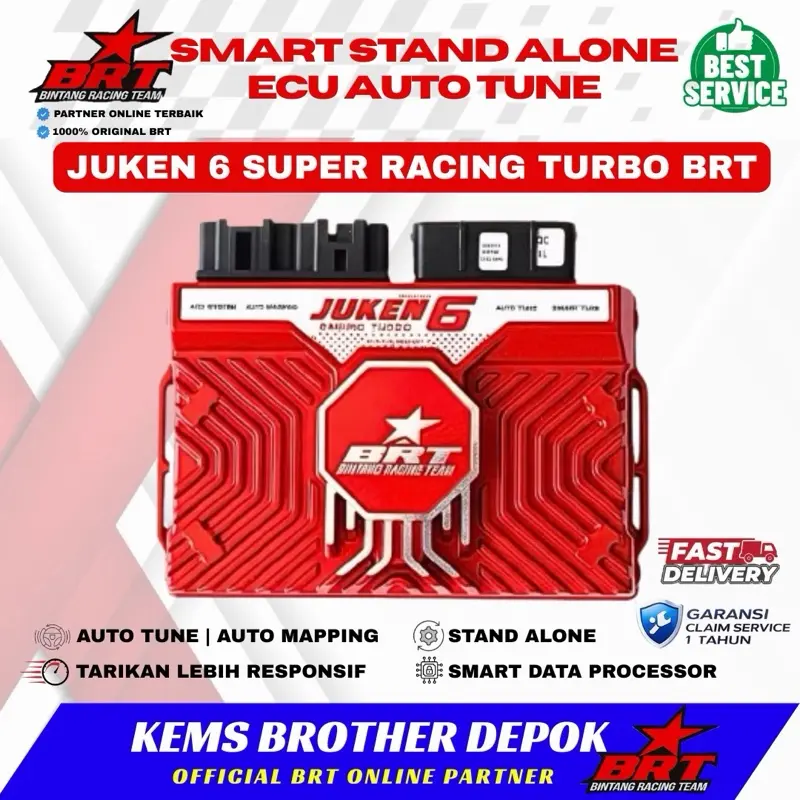 ECU JUKEN 6 SUPER RACING TURBO BRT NMAX NEW/OLD AEROX NEW/OLD LEXI ACG ORIGINAL BRT