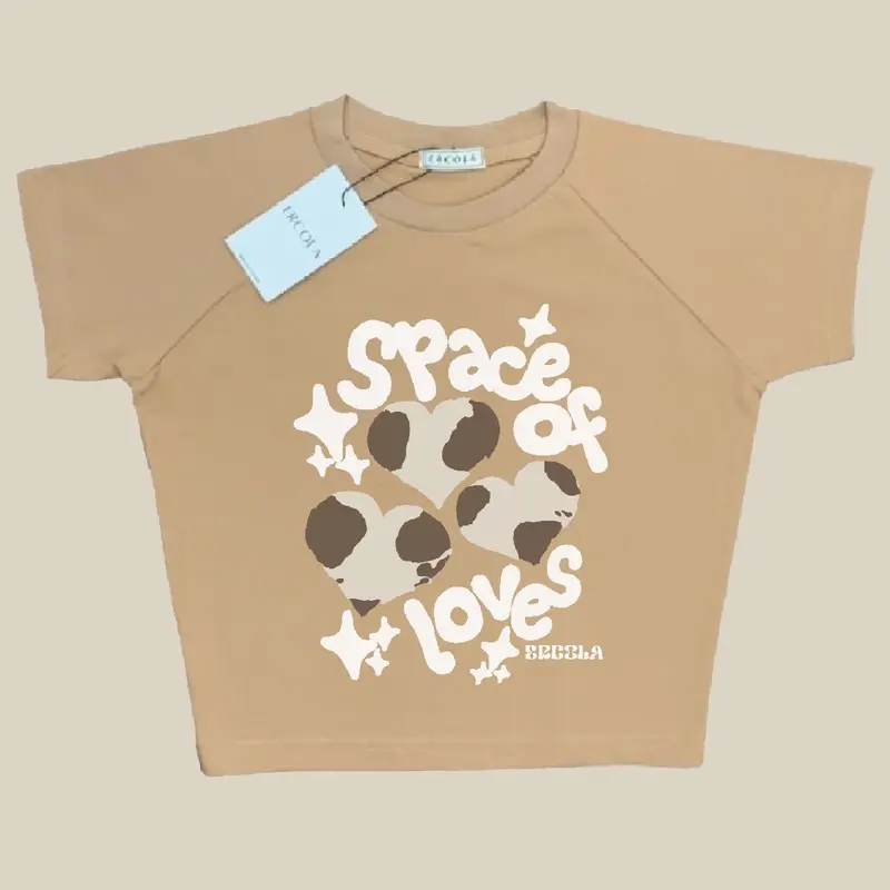ERCOLA - Crop Top Baby Tee Y2k Space Love 3