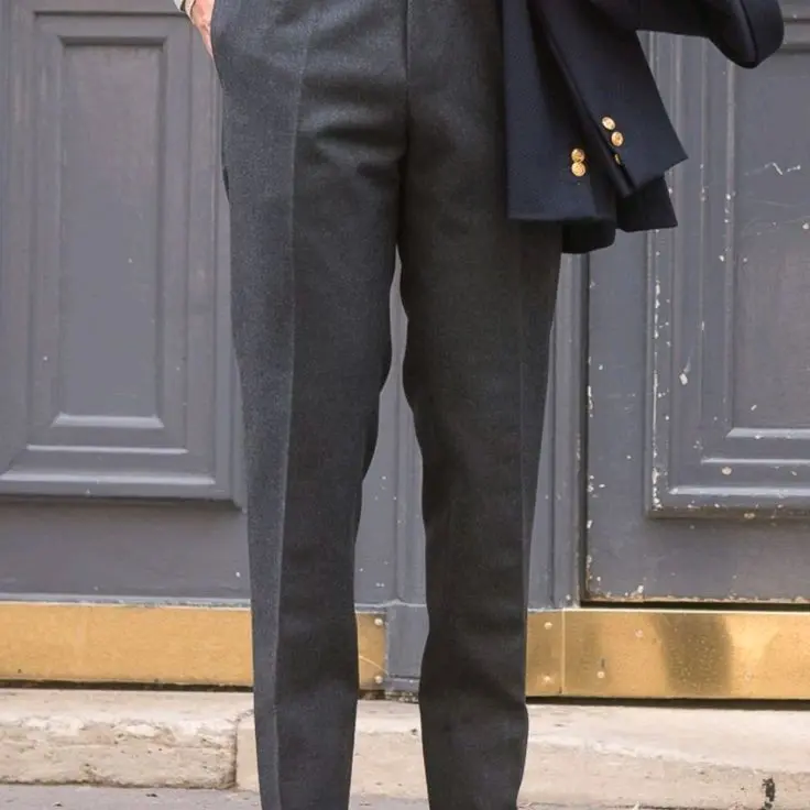 ALVINO-CELANA FORMAL BAHAN Hitam Kerja Kantor Slim Fit  panjang pria Celan Slimfit 3
