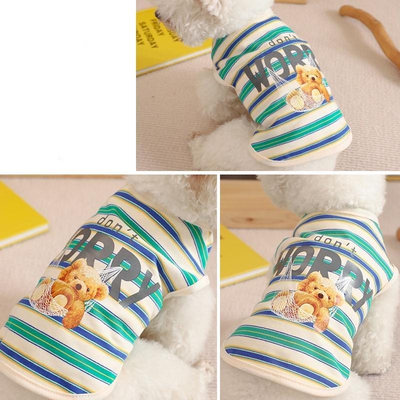 Quần Áo Cho Thú Cưng, Gấu Xích Đu, Dành Cho Chó Và Mèo, Dành Cho Nữ Và Nam, Quần Áo Chó Con Shitzu, Áo Vest Mèo Terno, Phần Mỏng Thoáng Khí