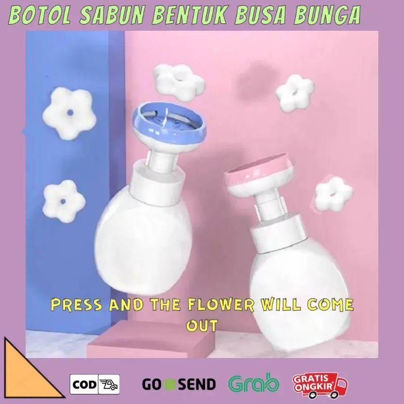BOTOL SABUN BENTUK BUSA BUNGA / FLOWER STAMP HAND SOAP