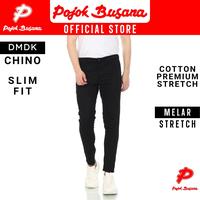 Gambar Pojok Busana DMDK Chino Pants Slim Fit Pria - Bawahan Celana Panjang Premium Cotton Stretch - Black - SLIM, 30 dari Pojok Busana Store Kota Administrasi Jakarta Utara 1 Tokopedia