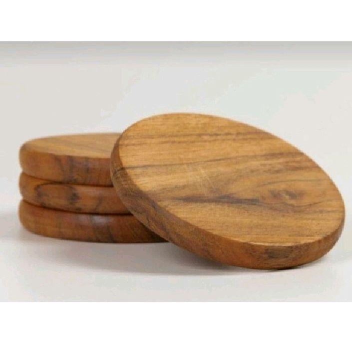 tatakan gelas kayu / wooden coasters / tatakan gelas aesthetic 10cm 5