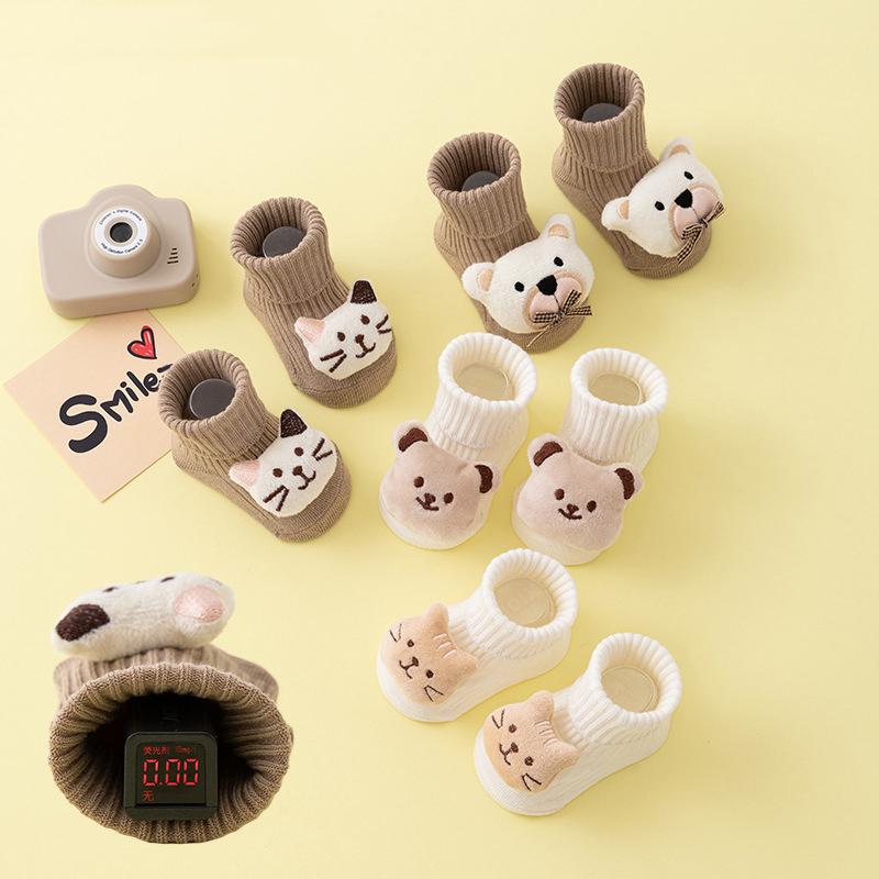 Product Introduction of Vớ Chống Trượt Cho Em Bé Thiết Kế Hoạt Hình, Chất Liệu Bông Mềm Mại, Thích Hợp Cho Mùa Xuân Và Mùa Thu, Cho Bé Trai Và Bé Gái, Vớ Đi Bộ Đầu Tiên Cho Trẻ Mới Biết Đi Và Trẻ Em, Vớ Đi Sàn 6