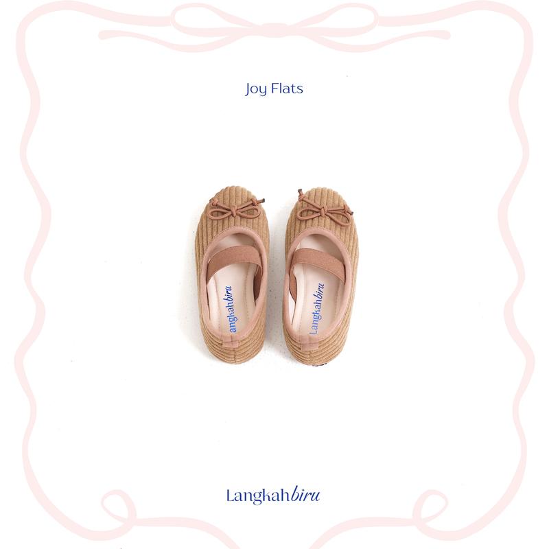 Langkah Biru - Joy Flatshoes Anak Perempuan Corduroy 2