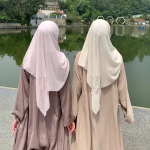 Yumna Pashmina COQUETTE  Bordir Voal Jilbab Syal Kerudung