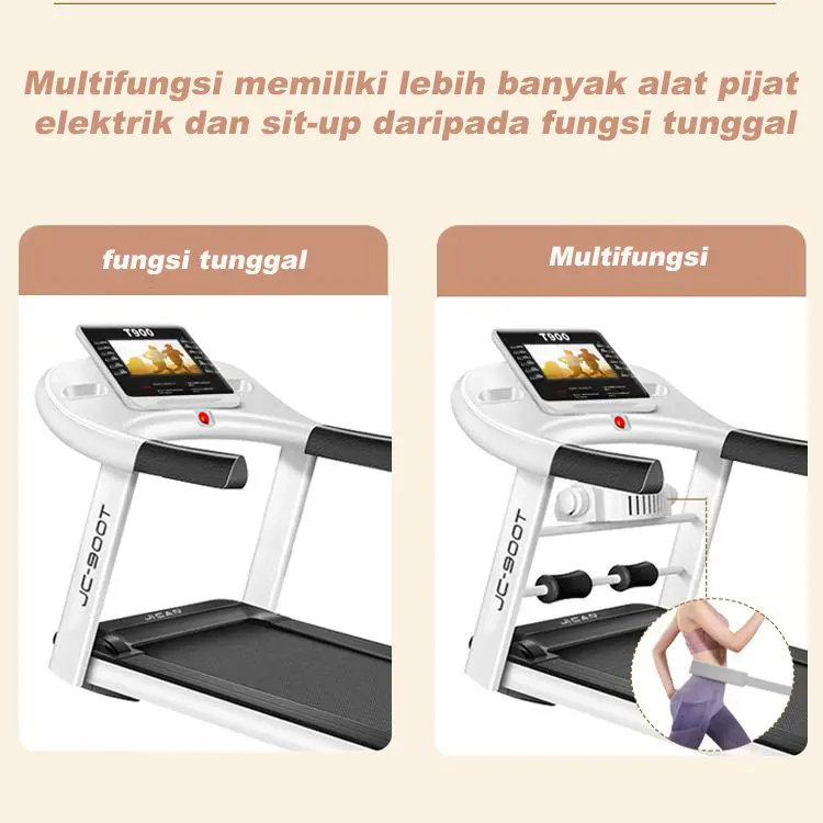 【MY-HI】T900 Treadmill Elektrik treadmill lipat treadmill portable Walking Pad Running Pad Treadmill Termurah Super Murah Kokoh Kuat Multifunction 【Garansi 10 tahun】 Lari walking  pad 3