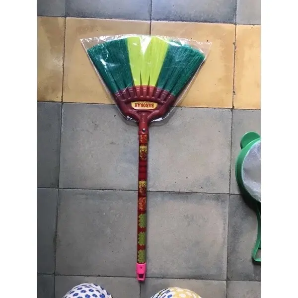 Sapu Mini Senar Ijuk dan Rayung / Sapu Mini untuk Pertanian dan Perkebunan Gagang 1
