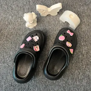 Pin Sandal Serba Pink Hiasan Sendal Flat Flip Flop Slop Charm Charms Pengait Cantolan Sepatu