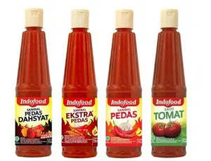 Indofood Saos Botol 135ml Paket 2/3/5 Pcs Lebih Hemat