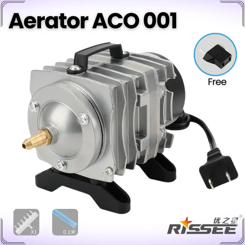 Pompa Gelembung Udara ACO 001 kolam pompa Oksigen akuarium aerator pompa angin Blower Aquarium Kolam 18 Watt 1