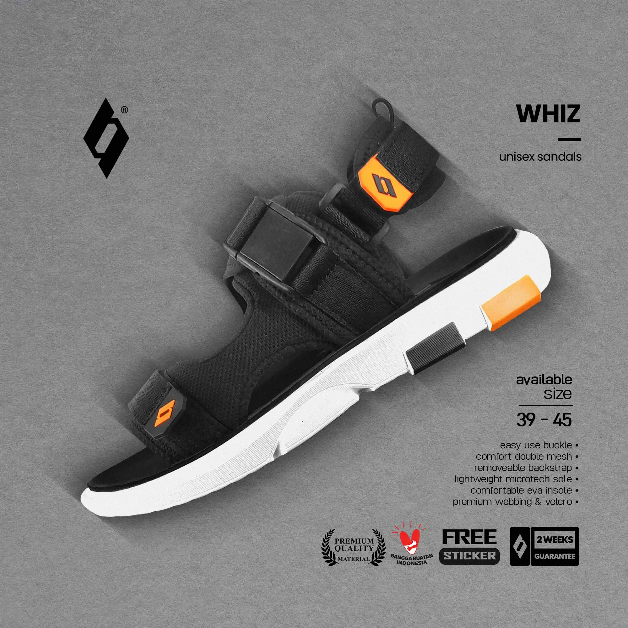 SIXTYNINE PROJECT - Whiz - Sandal Gunung Pria Wanita