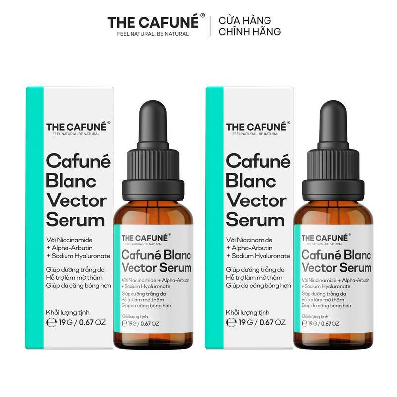 Combo 2 Serum Giúp Dưỡng Trắng Sáng Da, Mờ Thâm Và Đốm Nâu Cafuné Blanc Vector…