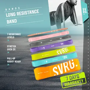 SVRG Long Resistance Band - Premium Latex - Karet Fitness & Gym Otot - Exercise Band