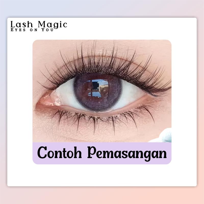 LASH MAGIC BULUMATA PALSU BEBAS LEM ( LANGSUNG TEMPEL ) EYELASH ADHESIVE CLUSTER 10 ROWS FISHTAIL 11 - 13MM KEGIATAN HARI HARI NATURAL DOUYIN KOREAN LOOK LUCNH HANG OUT WORK KERJA Eyelashes extension Memperbesar Mata Serat Kapas Premium Bulu Mata Palsu 4