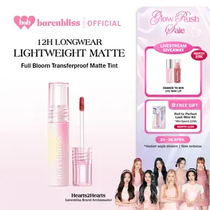 【BEST SELLING】BNB barenbliss Korean Bloomatte Full Bloom Transferproof Matte Tint LONGLAST 12H TRANSFERPROOF | Matte tint ringan, tahan lama hingga 12 jam