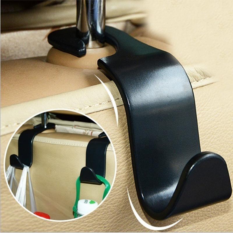 Gantungan Organizer Barang Mobil Car Headrest Hook Hanger Plastik - A219C