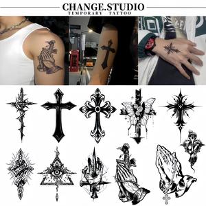 Tatu Salib, Tatu Sementara, Tahan 15 Hari, Kalis Air, Tahan Gosok, Pelekat Tatu