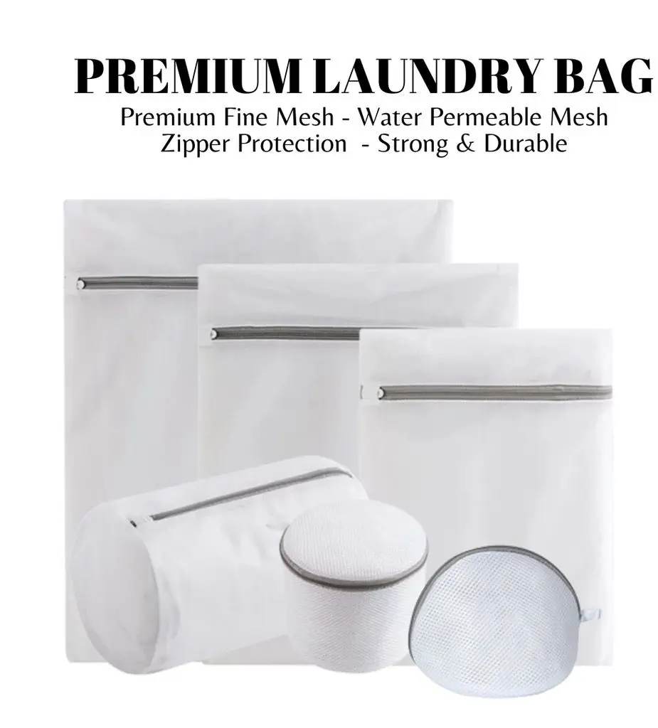 PROMO 3PCS Laundry Bag Kantong Jaring Mesin Cuci Baju Kotor Bra Celana Dalam Underwear Pakaian Bayi Halus Travel Organizer Penyimpanan Pakaian