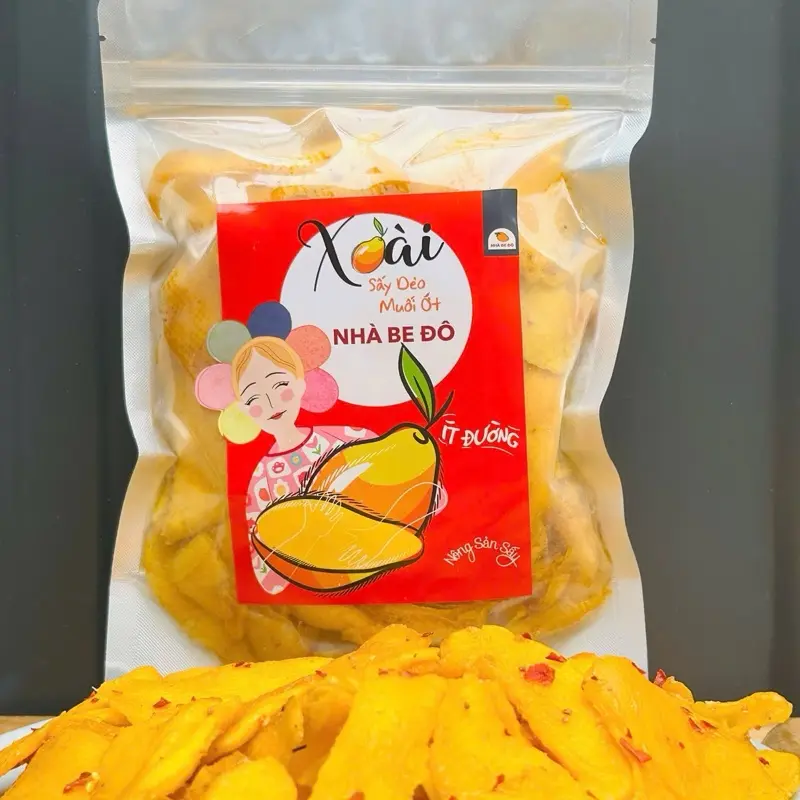 B 500G XOÀI SẤY MUỐI ỚT CHUA NHIỀU NGỌT ÍT  -  HÀNG MIẾNG NHỎ- NHÀ BE ĐÔ 8