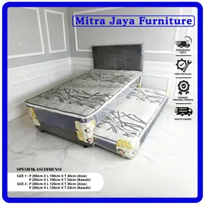 KASUR ANAK EMPUK LAPISAN PILOWTOP/ TEMPAT TIDUR ANAK 2 IN 1