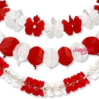 Gambar Garland Kertas HUT RI Tarikan Kertas HUT RI Dekorasi 17 Agustus Merah Putih Kemerdekaan Garlan - GARLAN KERTAS A BUNGA dari Jaspart Kota Administrasi Jakarta Barat 1 Tokopedia