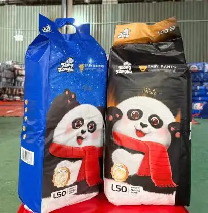 50/100 miếng Tã quần/Tã dán Xiongxiongle Ngủ ngon suốt đêm chống tràn hiệu quả cho bé từ 4-18kg
