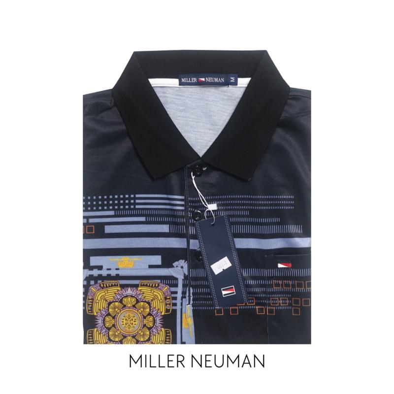 NEW Miller Neuman 001 Kaos Kerah Pria Bapak Dewasa Bahan Katun Berkantong MN-001 0