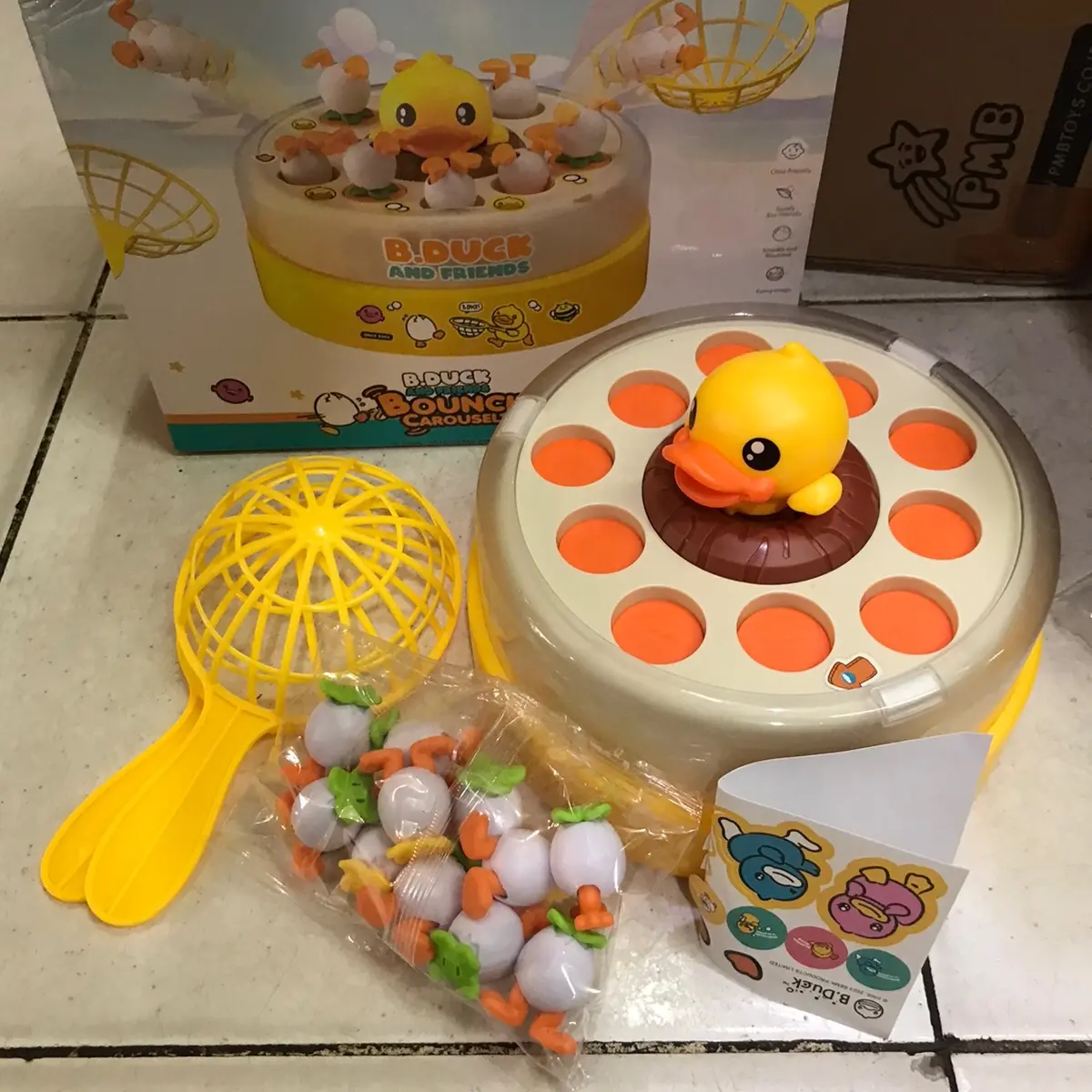 ￼【COD】Mainan Tangkap bebek terbaru 2024 | Mainan Duck and Freinds Bouncing Carousel | Mainan anak lucu dan menghibur anak | Mainan Bebek Loncat 2024