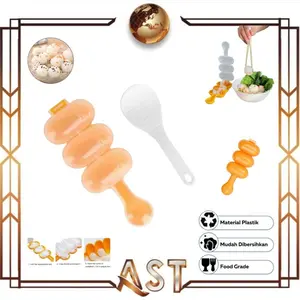 ( CBB ) Cetakan Nasi Bento Bulat Bola + Centong Alat cetak Rice Ball Shaker Foot Grade
