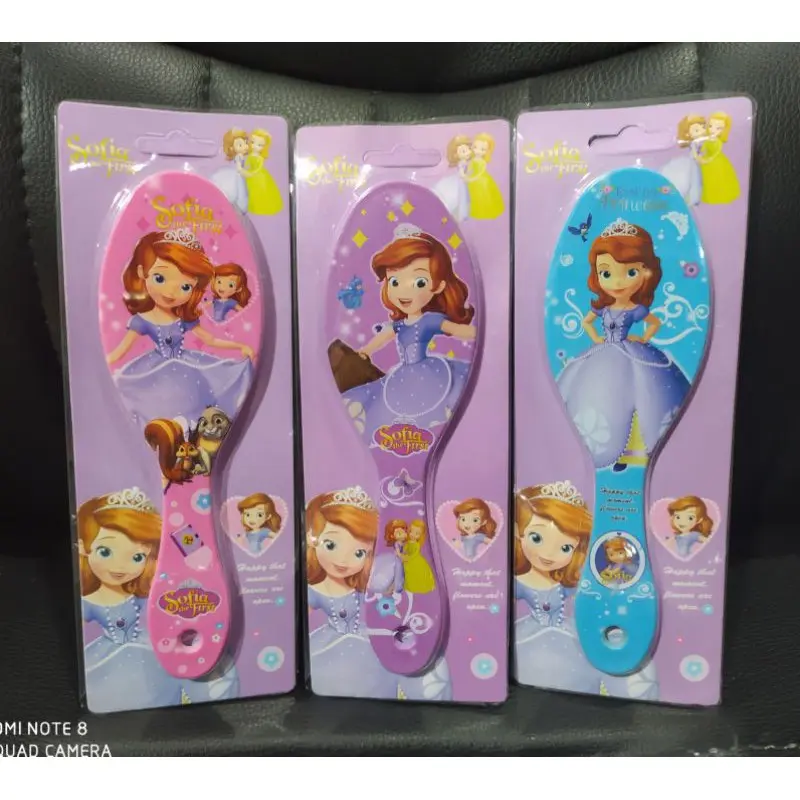 Sisir Oval Besar Karakter Anak Litle pony / unicorn / princes / hello kitty 4