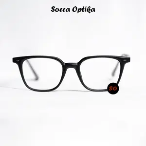[Beli 1 Gratis 1] Frame Premium Kacamata Pria dan Wanita Model Kotak Lensa Antiblueray Photocromic Bluecromic Kacamata Komputer Bisa Minus Eyewear Glasses