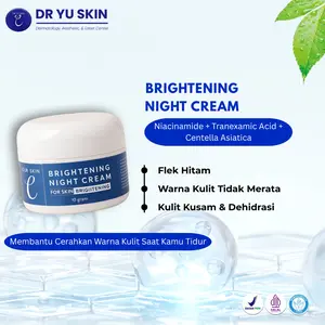 Dr Yu Skin Brightening Night Cream 10g – Cerah & Lembap Sepanjang Malam | BPOM & Halal